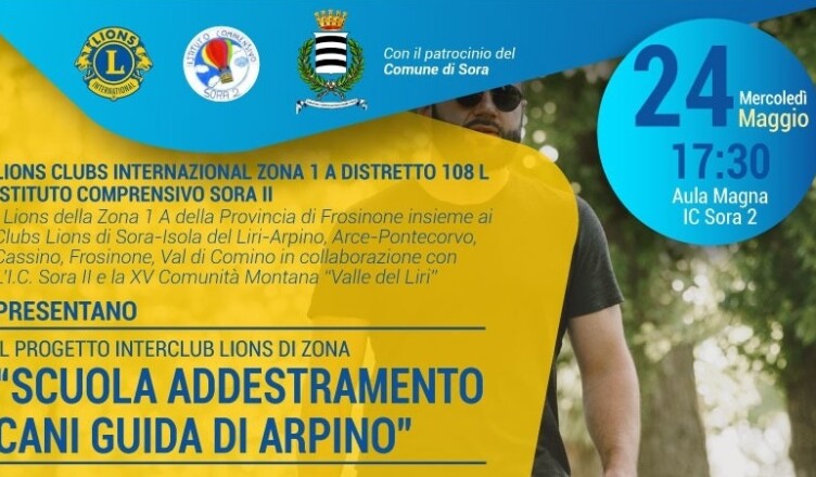 Presentazione del Progetto Lions Interclub Scuola Cani guida per non Vedenti SORA