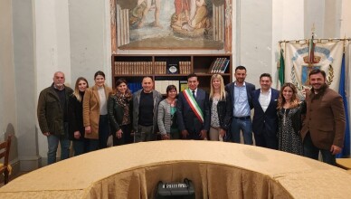 Proclamazione eletti e fascia sindaco Perciballi