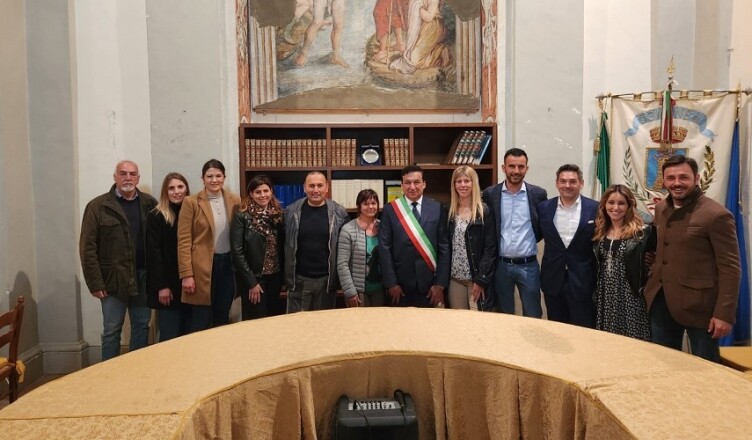 Proclamazione eletti e fascia sindaco Perciballi