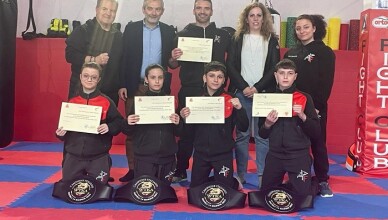 Quattro i giovani coresi neo campioni nazionali WTKA 2023 della Fight Club Frasca Academy