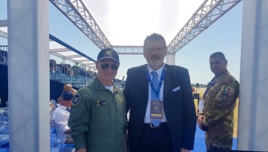 Gianluca Quadrini a Pratica di Mare per i cento anni dell’Aeronautica Militare