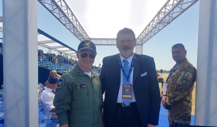 Gianluca Quadrini a Pratica di Mare per i cento anni dell’Aeronautica Militare