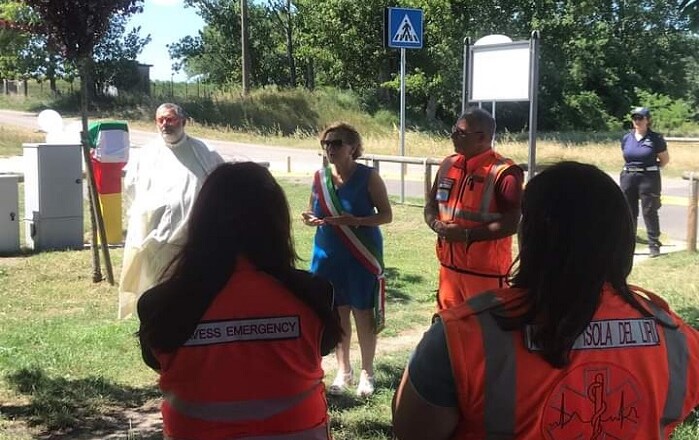 Inaugurata la postazione DAE PUBBLICO ad Occhiobello (RO)