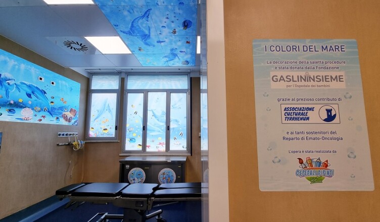 Opera I Colori del Mare all'Ospedale Gaslini di Genova