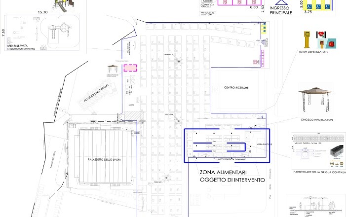 Progetto riqualificazione area mercato
