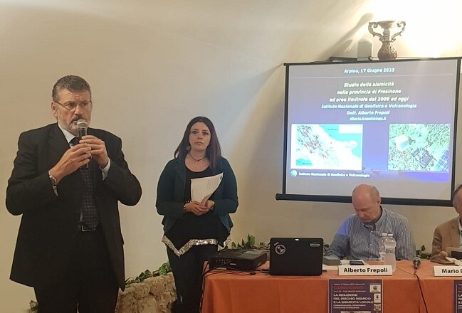 convegno sulla Riduzione del Rischio Sismico e la Sismicità Locale - presente Gianluca Quadrini