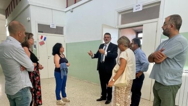Gianluca Quadrini ad Arpino per il sopralluogo ai locali che ospiteranno momentaneamente l’Istituto di Istruzione Superiore Tulliano