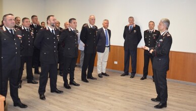 Visita del Generale di Corpo d’Armata Antonio de VITA al Comando Provinciale Carabinieri di Frosinone