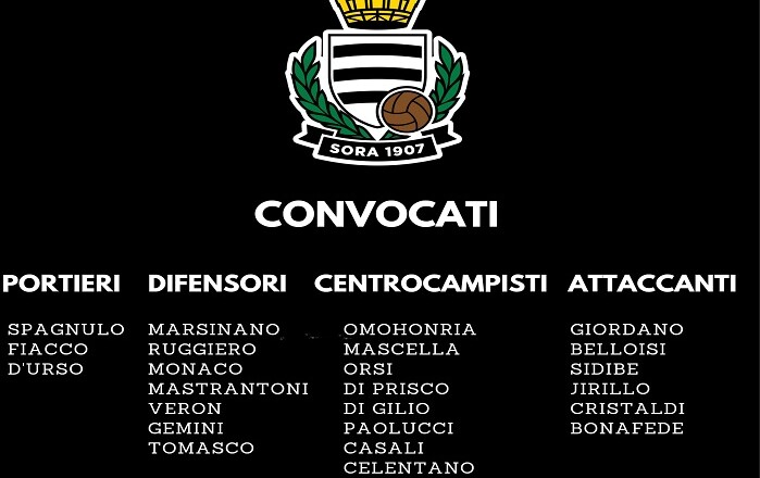 convocati sora calcio