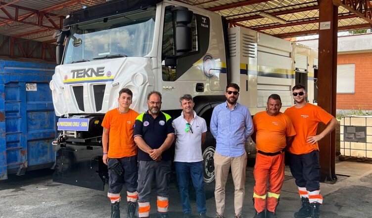 nuovo mezzo per contrastare le emergenze assegnato alla Protezione Civile di