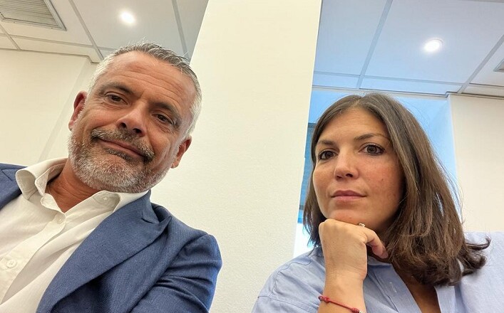 segretario generale Armando Valiani UGL Lazio e Carla Ciocci rappresentante Ugl Agroalimentare settore Pesca