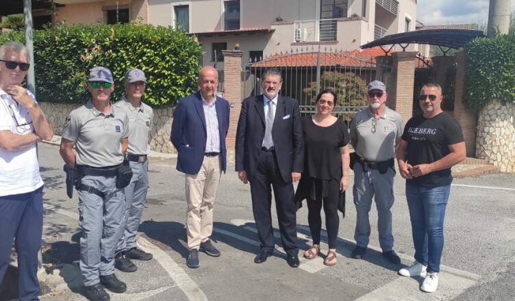 Alatri – sopralluogo da parte della provincia sul luogo dell’incidente. Presente anche Gianluca Quadrini.