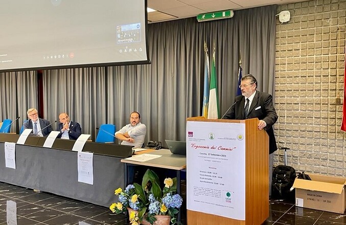 Ergonomia dei Cammini - Gianluca Quadrini interviene all’incontro presso l’aula Magna dell’Università di Cassino.
