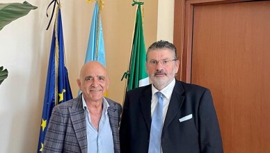 Gianluca Quadrini e l’assessore regionale Giuseppe Schiboni