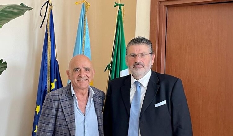 Gianluca Quadrini e l’assessore regionale Giuseppe Schiboni