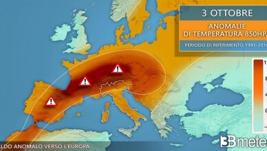 caldo anomalo ottobre