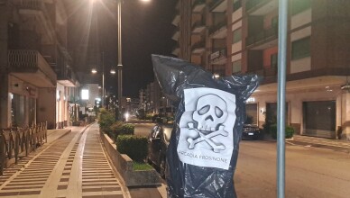 Frosinone, strisce blu la protesta di Arcadia