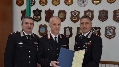 Il Luogotenente C.S. Bruno Nodargi lascia il servizio attivo SORA
