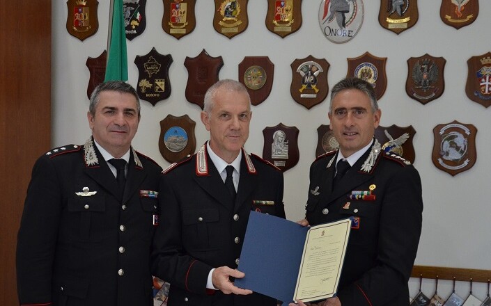 Il Luogotenente C.S. Bruno Nodargi lascia il servizio attivo SORA