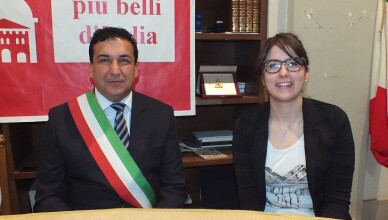 Da sx Enzo Perciballi e Anna Maria Fratarcangeli