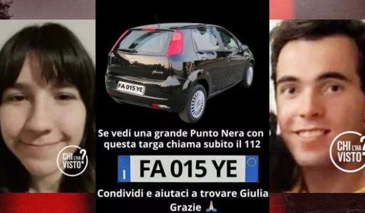 GIULIA E FILIPPO SCOMPARSI
