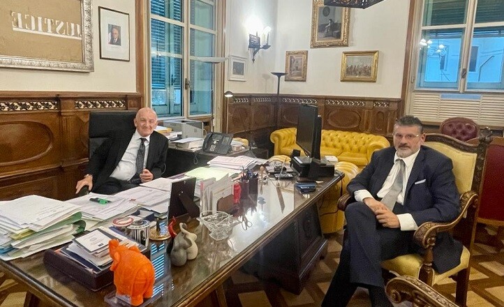 Gianluca Quadrini incontra il viceministro della giustizia Sisto