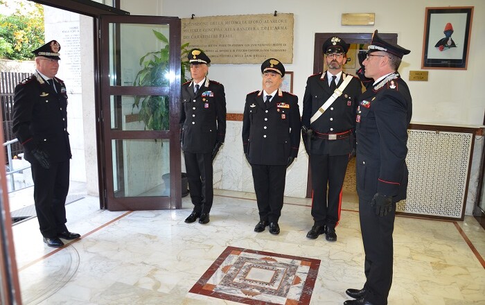 Il Comandante della Legione Carabinieri “Lazio”, Generale di Divisione Andrea TAURELLI SALIMBENI, in visita al Comando Provinciale di Frosinone