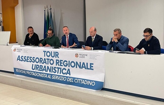 FROSINONE PRIMA TAPPA TOUR ASSESSORATO REGIONALE URBANISTICA
