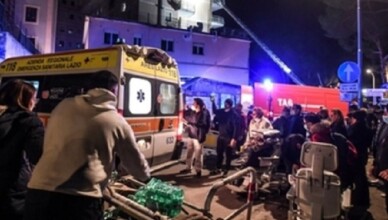 INCENDIO OSPEDALE TIVOLI