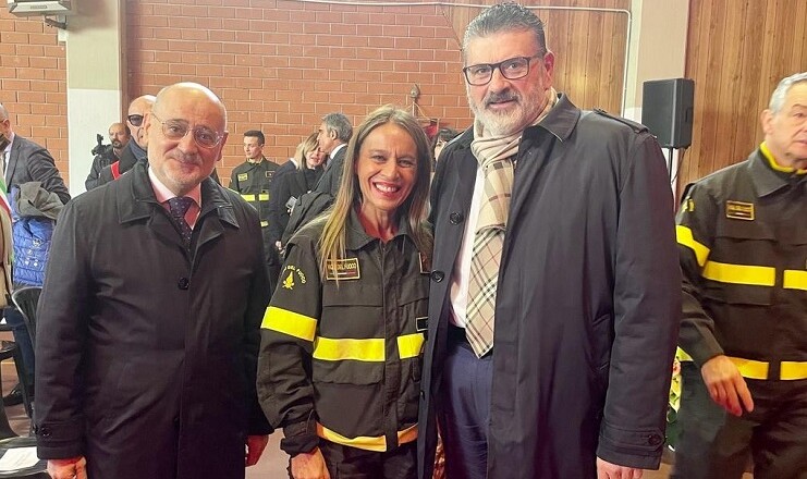 Il comando dei Vigili del Fuoco di Frosinone festeggia Santa Barbara. Gianluca Quadrini