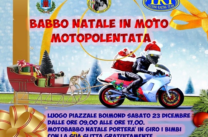 Isola del Liri, Babbo Natale arriva in moto