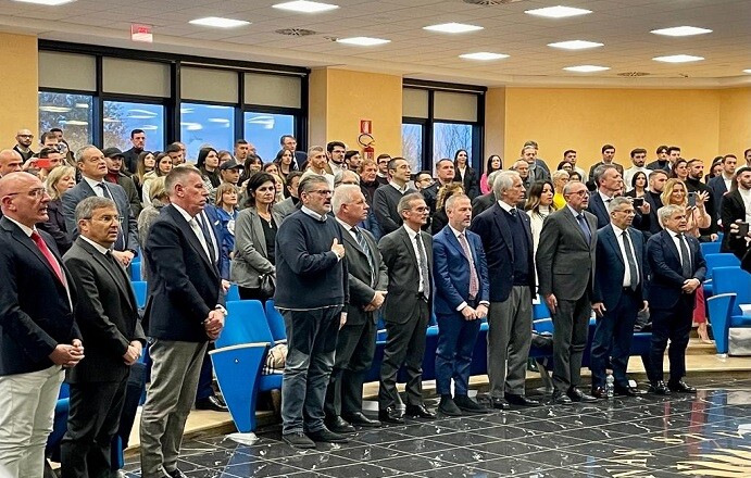 Laurea Honoris Causa a Valentina Vezzali. Presente presso l’Aula Magna della anche Gianluca Quadrini