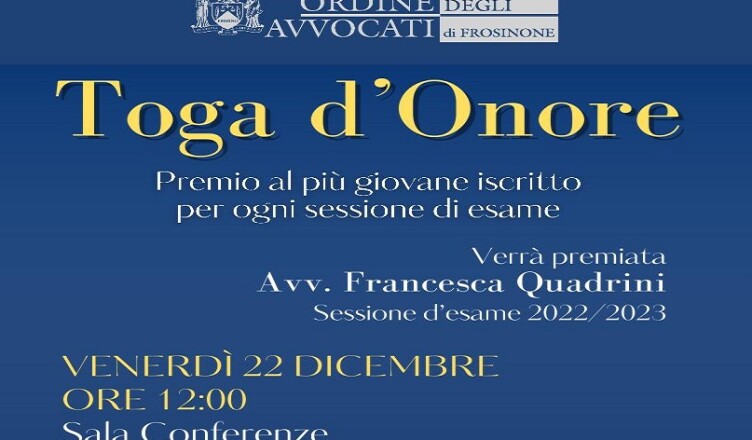 TOGA D'ONORE