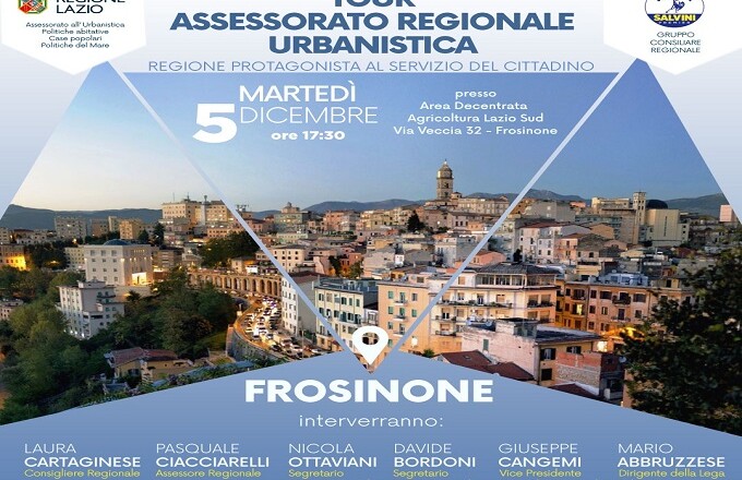 TOUR ASSESSORATO REGIONALE ALL’URBANISTICA