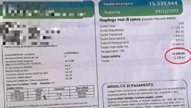 bolletta 15mila auro