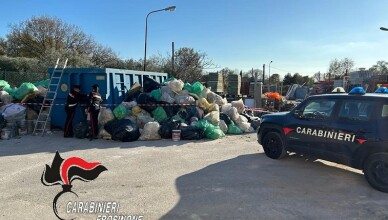 AUSONIA Sequestrato un piazzale colmo di rifiuti speciali