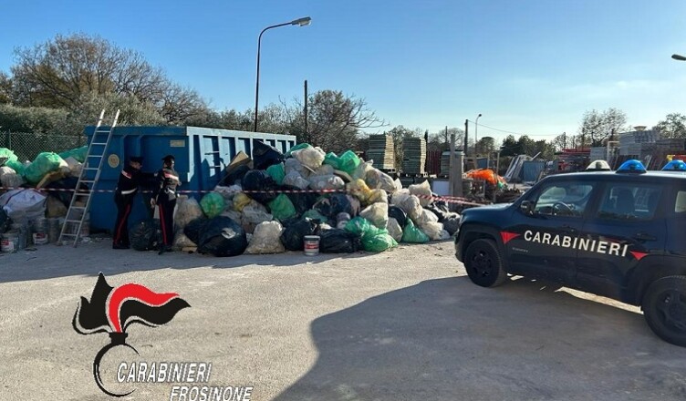 AUSONIA Sequestrato un piazzale colmo di rifiuti speciali