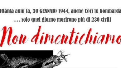 Cori commemora l’80° anniversario dei bombardamenti. Quattro giorni per non dimenticare