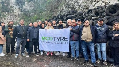 A Colle San Magno (Frosinone) raccolti circa 32 mila kg di Pneumatici Fuori Uso,