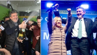 Abruzzo, Marsilio festeggia il bis. Meloni