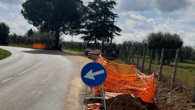 Intersezione SS.PP Le Pastine con la strada del Castellone CORI