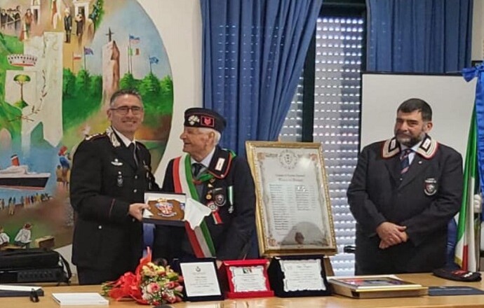 Coreno Ausonio Carabiniere festeggia i cento anni