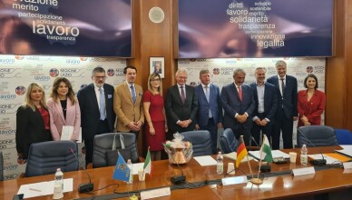 Il Vicepresidente di Anci Lazio, Gianluca Quadrini partecipa alla firma dell'accordo di collaborazione con l'organismo della Sassonia
