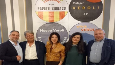Papetti, Abbate e 3 rappresentanti di 3 liste