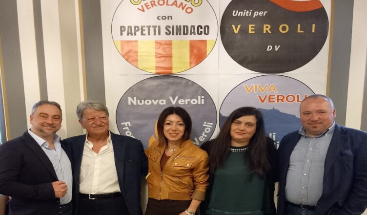 Papetti, Abbate e 3 rappresentanti di 3 liste