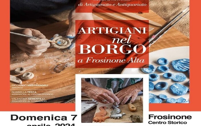 artigiani nel borgo a Frosinone Alta...