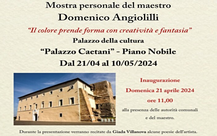 mostra Angiolilli 21 aprile 2024