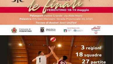 Basket, al via a Ferentino (FR) le finali del Centro Italia di Special Olympics