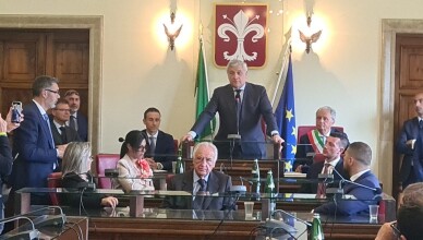 Cerimonia di conferimento della cittadinanza onoraria al Vicepresidente del Consiglio dei Ministri, on. Antonio Tajani