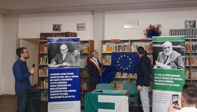 Cori_Intitolata ad Altiero Spinelli la sala lettura della biblioteca